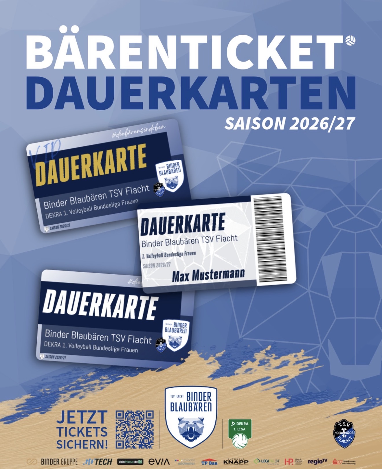 Dauerkarten für die Saison 2026/2027